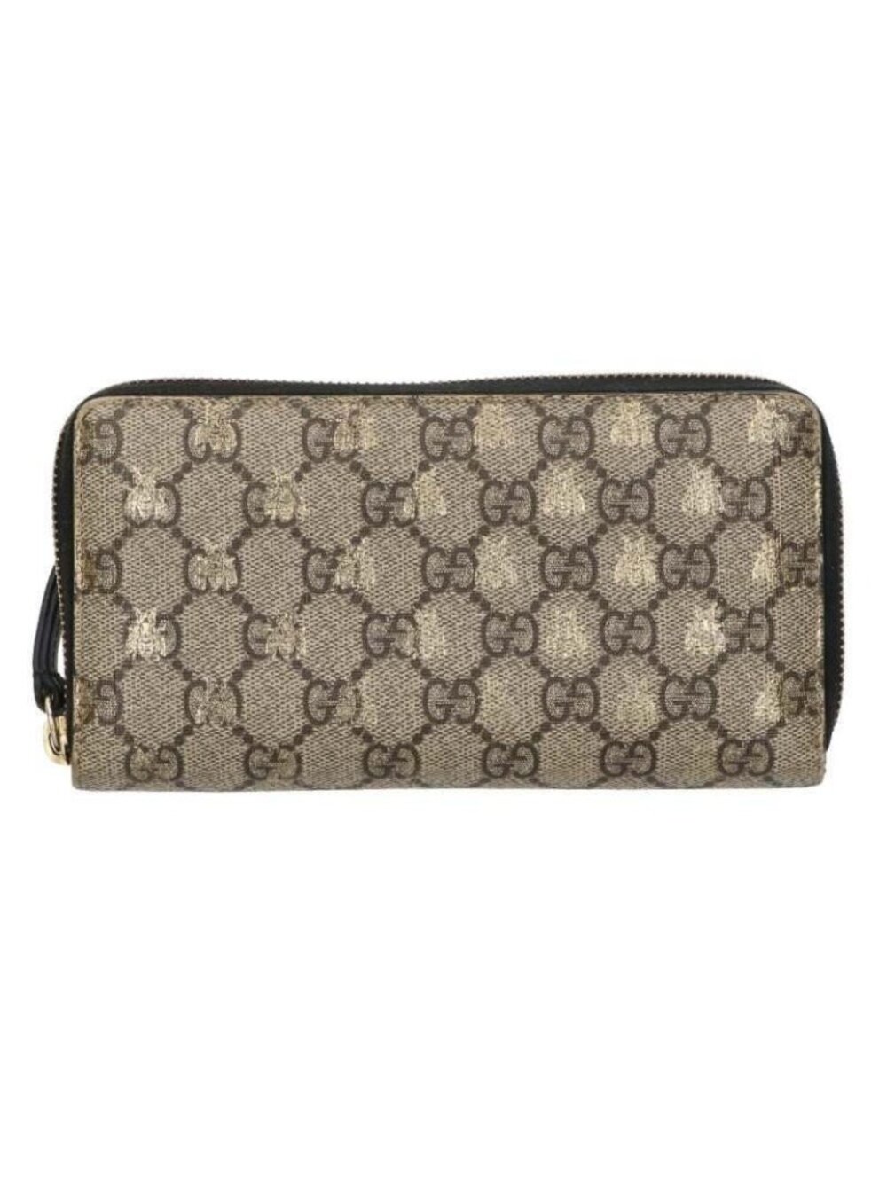 Gucci GG Split Mu Bee Round Fastener Wallet